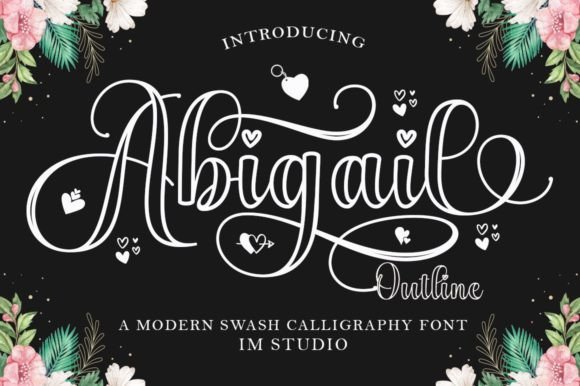 Abigail Outline: A Handwritten Font for Web Design