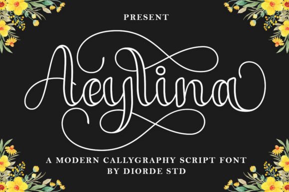 Aeylina Outline Font