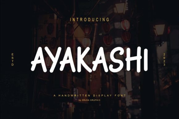 Ayakashi: A Cute Script Font for Creative Projects