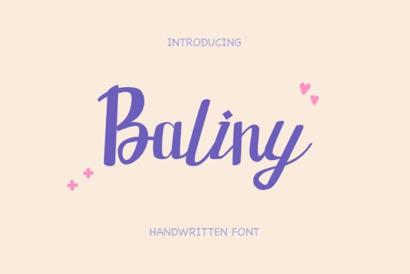 Baliny: A Handwritten Font for Creative Projects