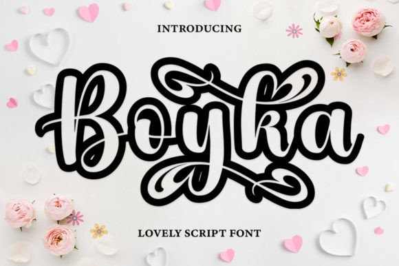 Boyka Outline: A Creative Script Font