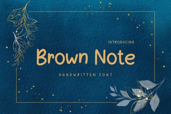 Brown Note Font for Creative Design