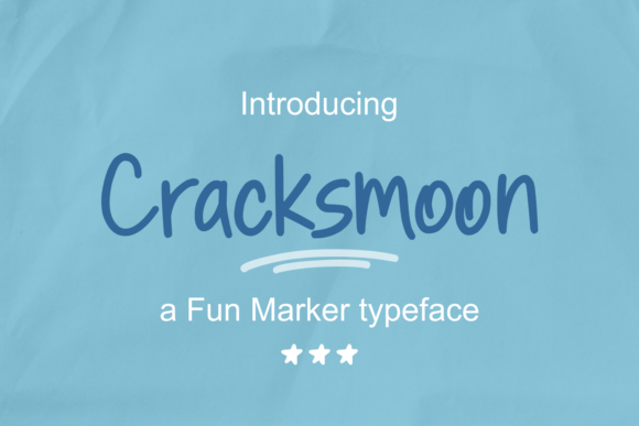 Cracksmoon: A Cute Handwritten Font for Creative Projects