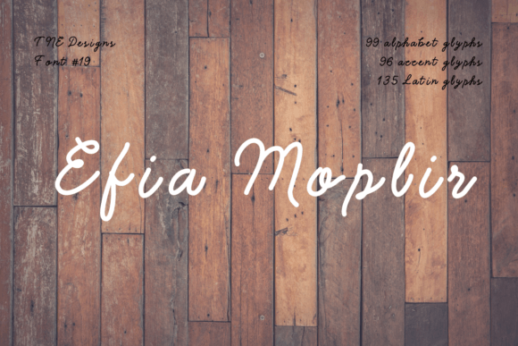 Efia Moplir: A Friendly Handwritten Font