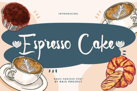 Espresso Cake Font for Business