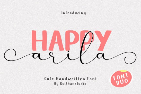 Happy Arila Duo: A Cute Font for Business