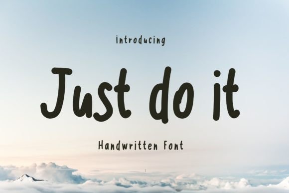 Just Do It Font for Creative Projects