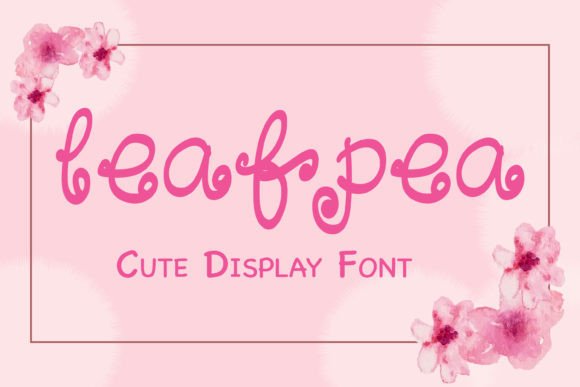 Leafpea: A Cheerful Handwritten Font