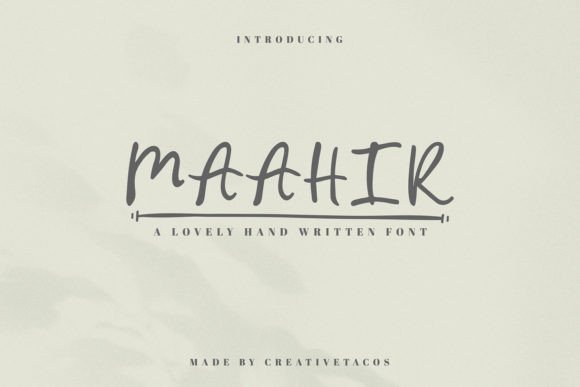 Maahir: A Cheerful Font for Creative Web Design