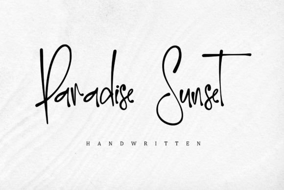 Paradise Sunset: A Friendly Font for Creative Projects
