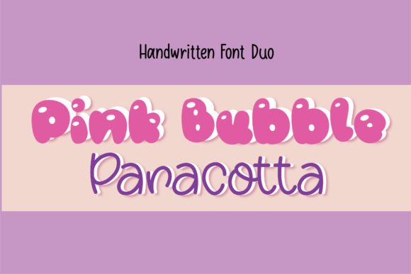 Pinkbubble Panacotta Font Review