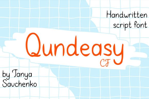 Qundeasy Cf: A Handwritten Font for Crafters