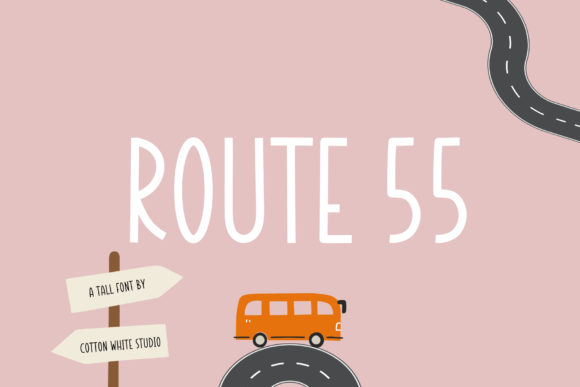 Route 55: A Cute Script Font for Creative Brands
