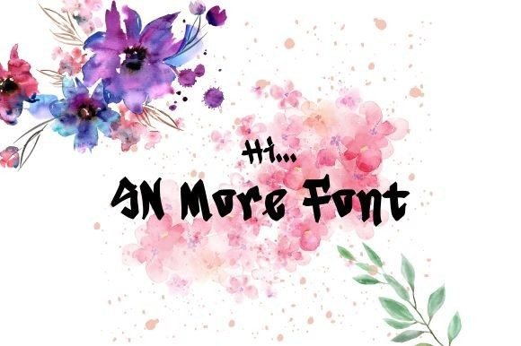 Sn More: A Handwritten Font for Editorial Design