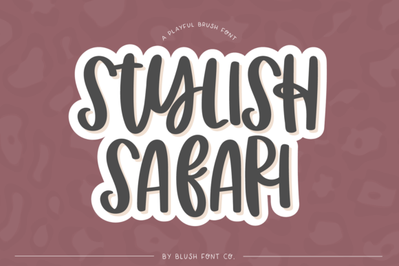 Stylish Safari: A Font for Creative Expression