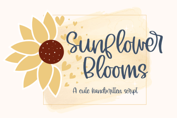 Sunflower Blooms Font